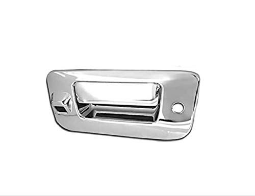 TX RACING Chrome Tailgate Door Handle Cover with Keyhole and Camera Hole for 2007-2013 Chevrolet Chevy Silverado/GMC Sierra